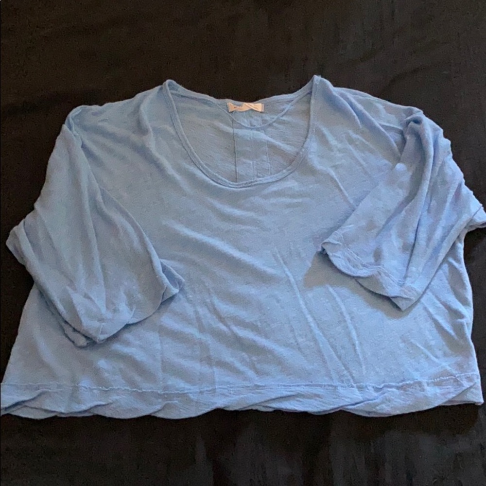 Free People cropped knit tee
